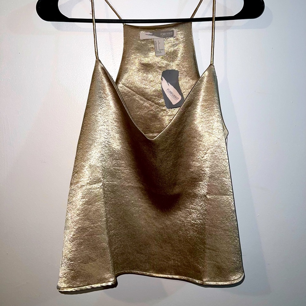 💰Gold Forever 21 Contemporary Top💰